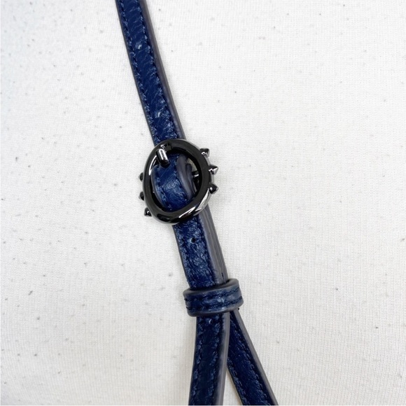 AIMEE KESTENBERG Blue Suede Snake Print Crossbody - Picture 10 of 11